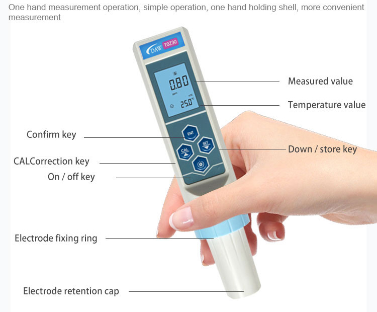 Doz30 Dissolved Ozone Meter in Water Portable O3 Detector