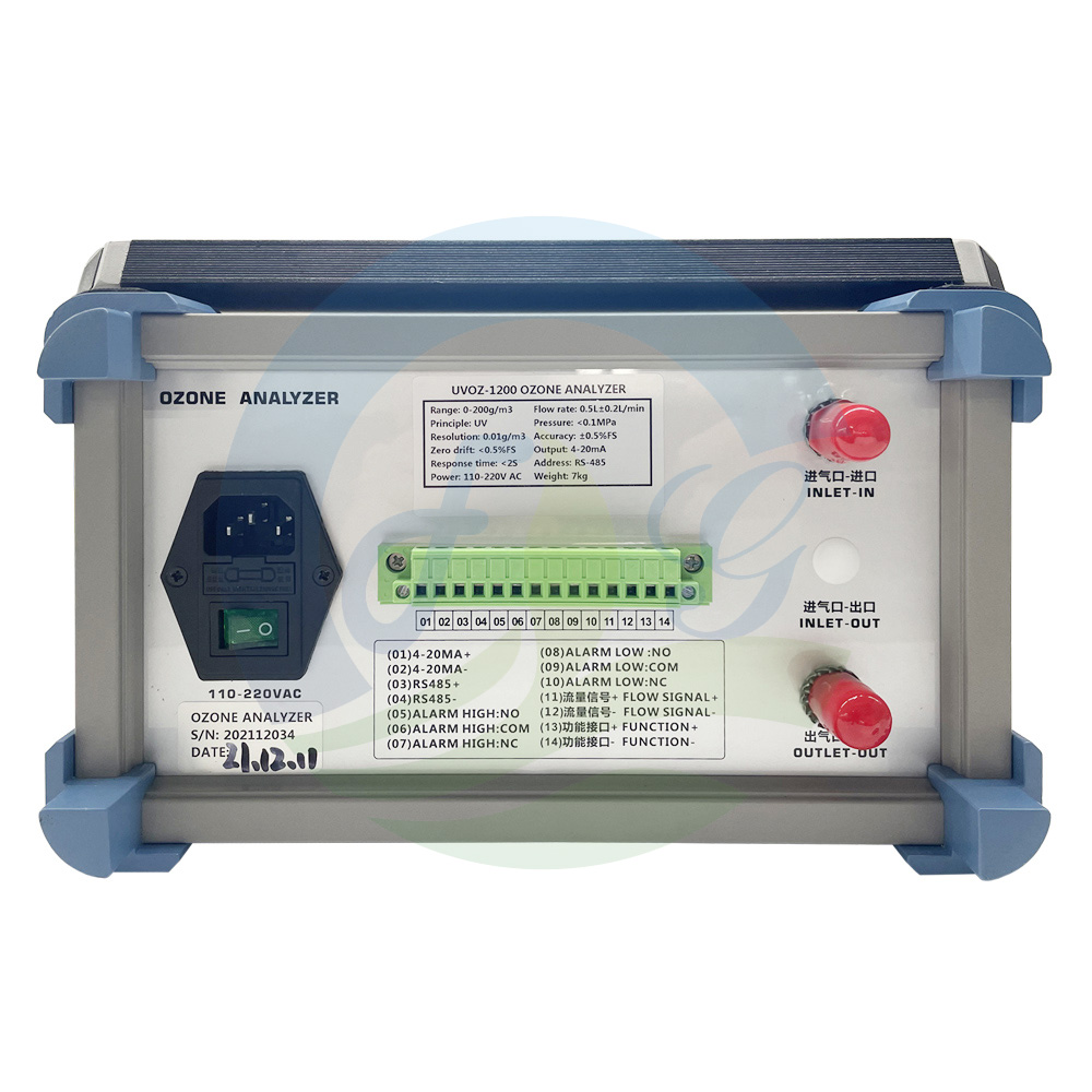 Touch Screen 0-300gNm3 Ozone Gas Analyzer O3 Concentration Monitor for Ozone Generator