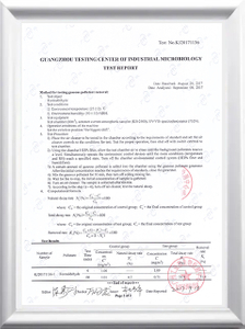 Removal Rate- Formaldehyde