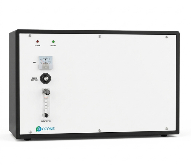 Ozone Laundry System wall-mounted unit for commercial laundry disinfection and cold water washing