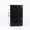 Close-up of ozone laundry machine control panel with water flow switch and adjustable ozone output